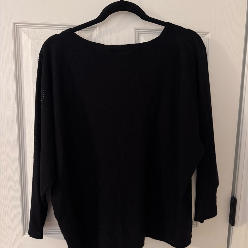 NWT LIV Milano Elegant Black Women's Top - Picture 5 of 6